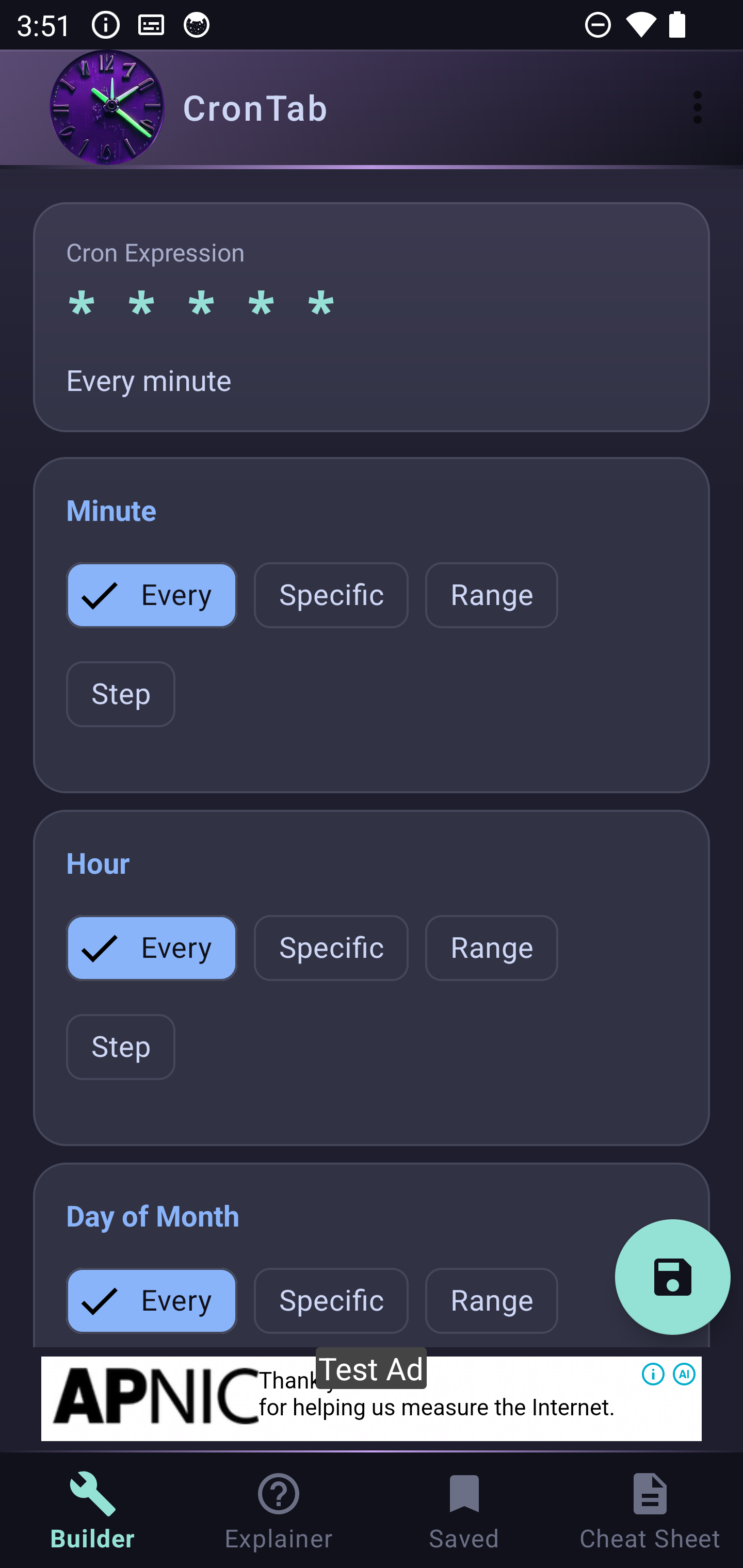 crontab screenshot 1