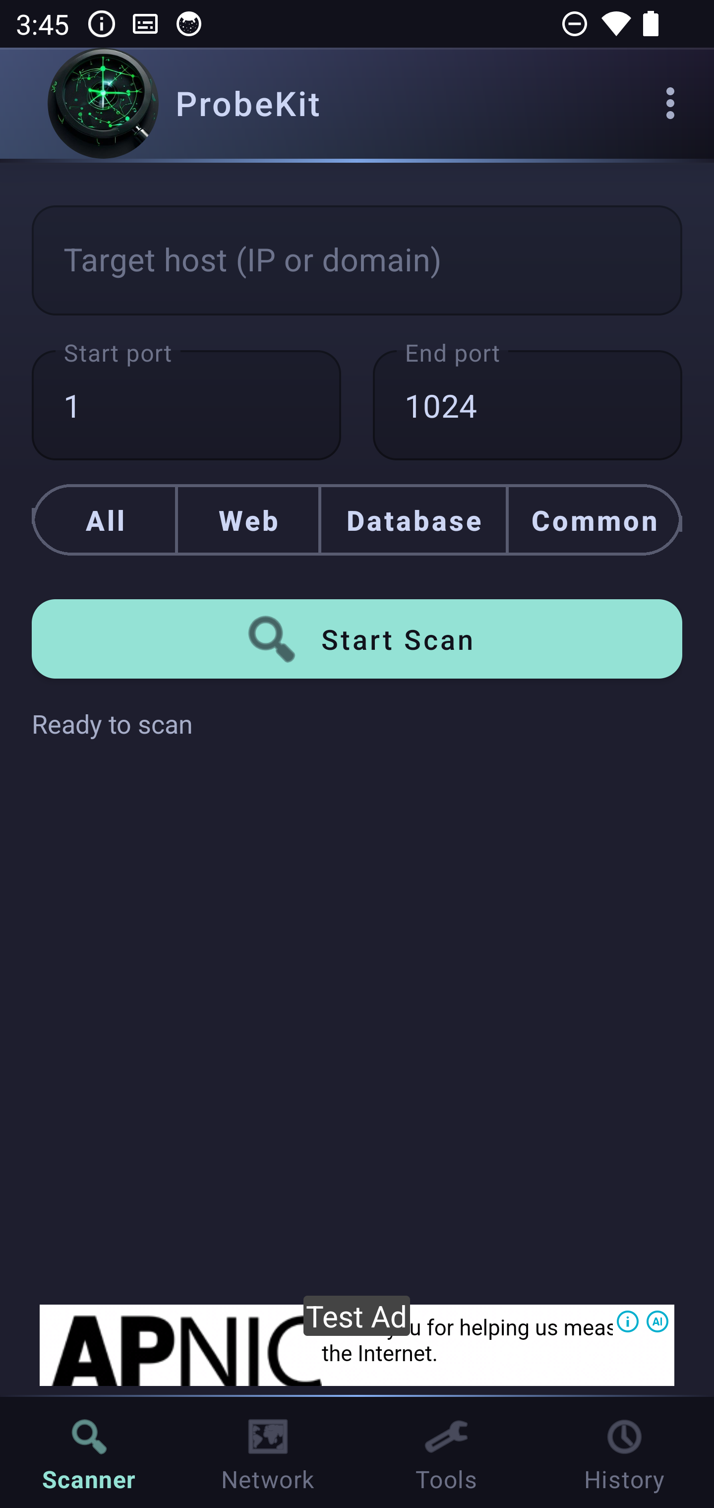 netprobe screenshot 1