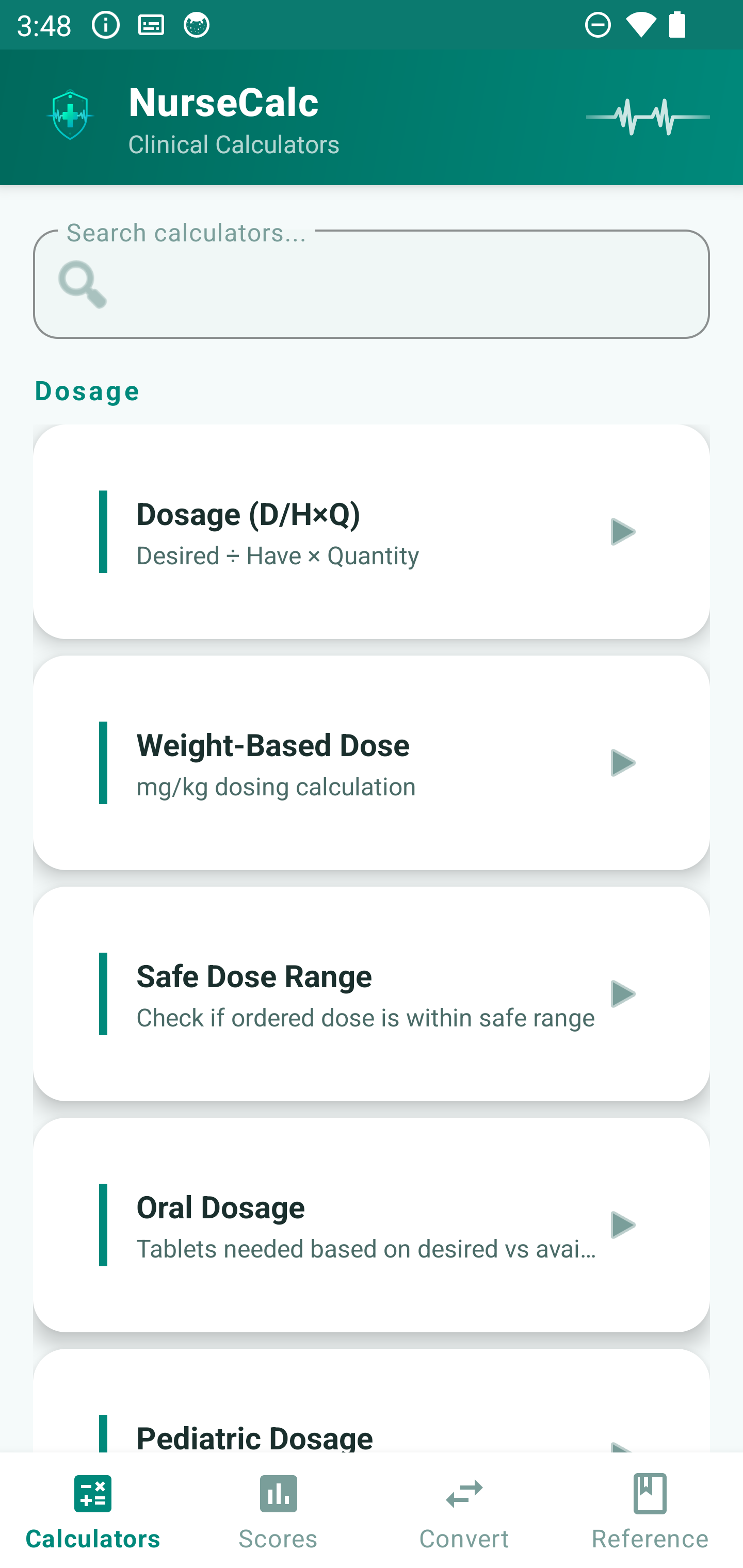 nursecalc screenshot 1