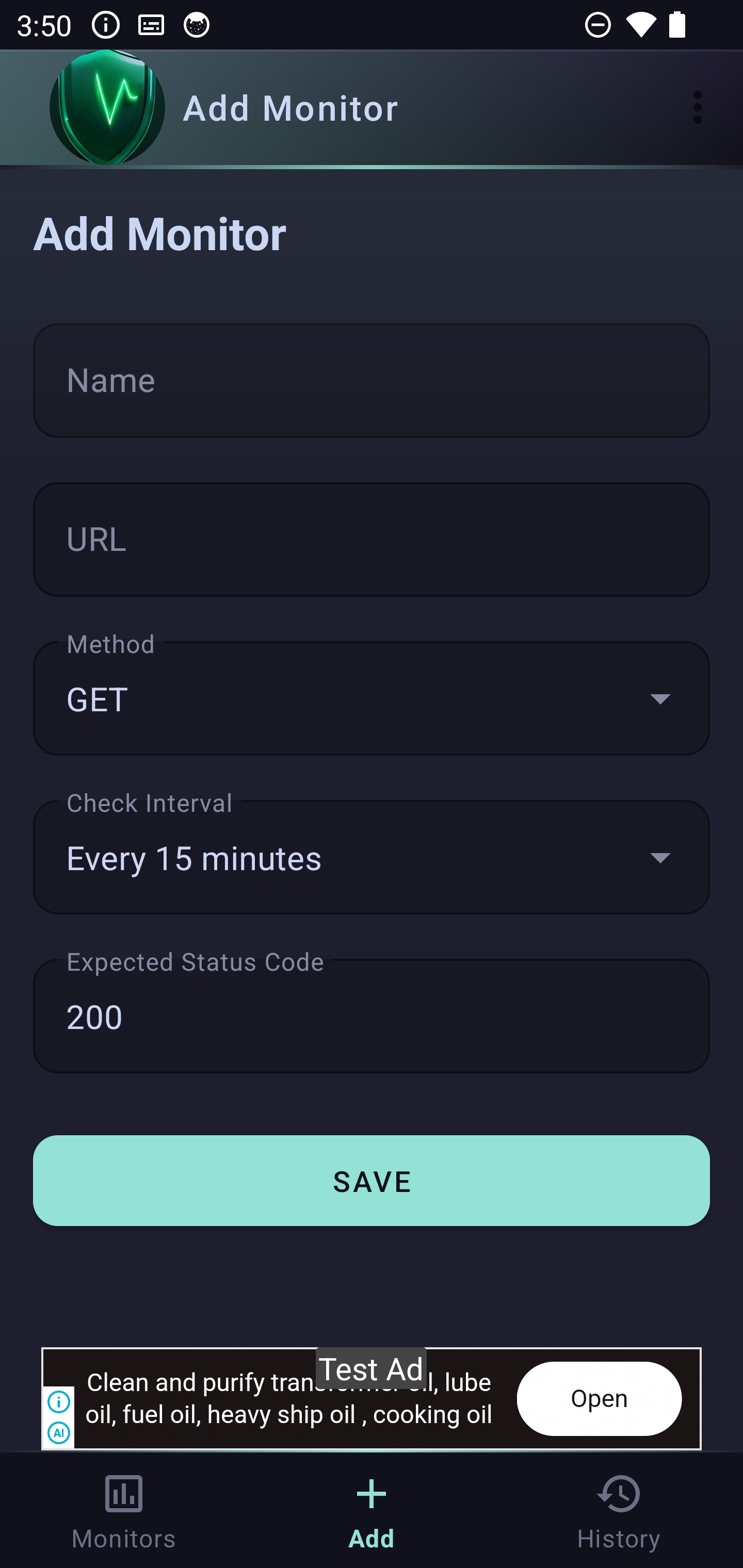 statusping screenshot 3