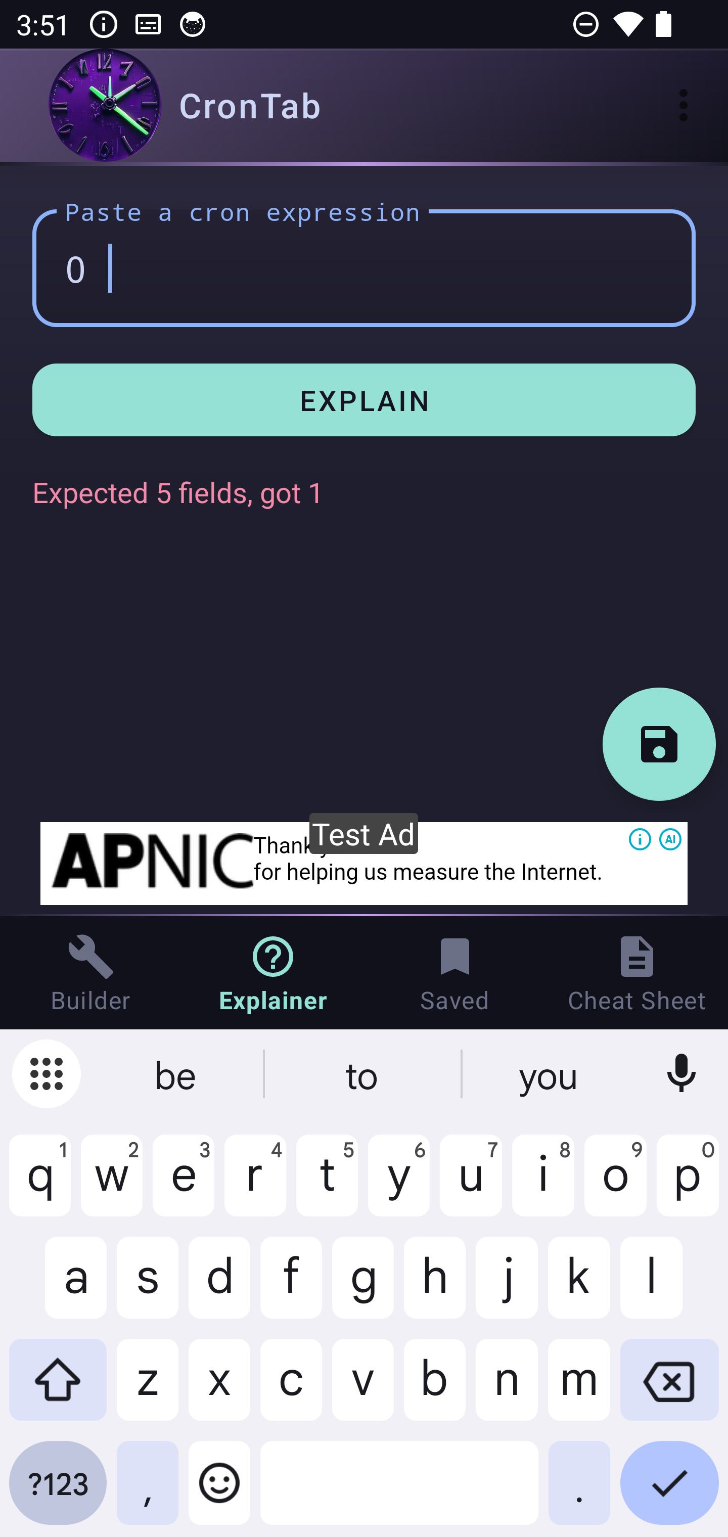 Saved Expressions